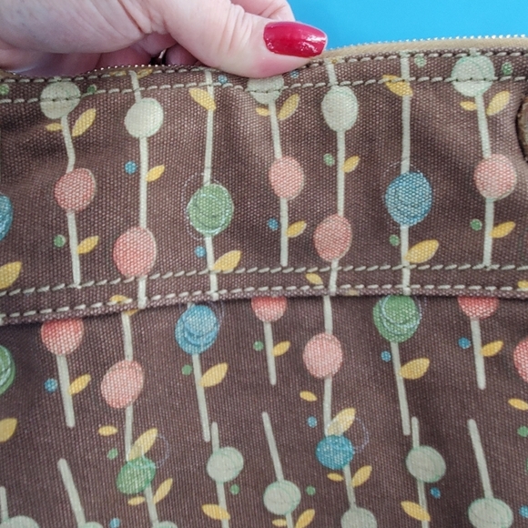 Fossil floral print canvas crossbody bag - Picture 5 of 16